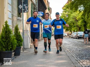 Lukas, Stefan und Hans-Jürgen beim Sibiu Marathon