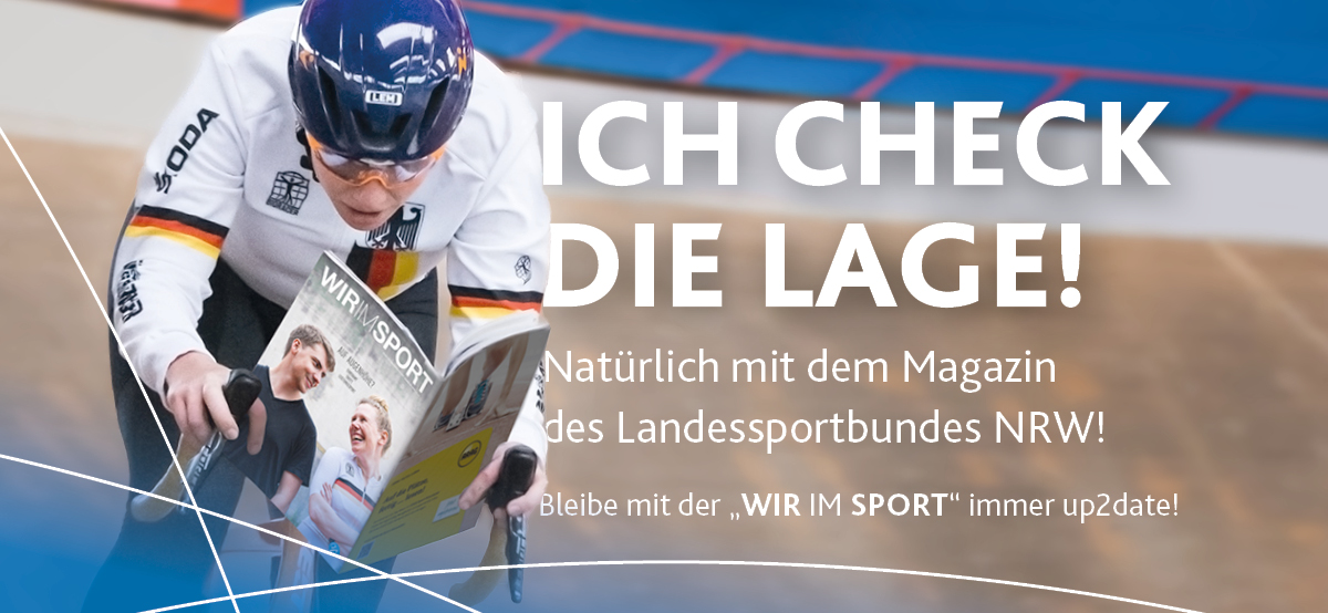 Werbegrafik für das Magazin "Wir im Sport"